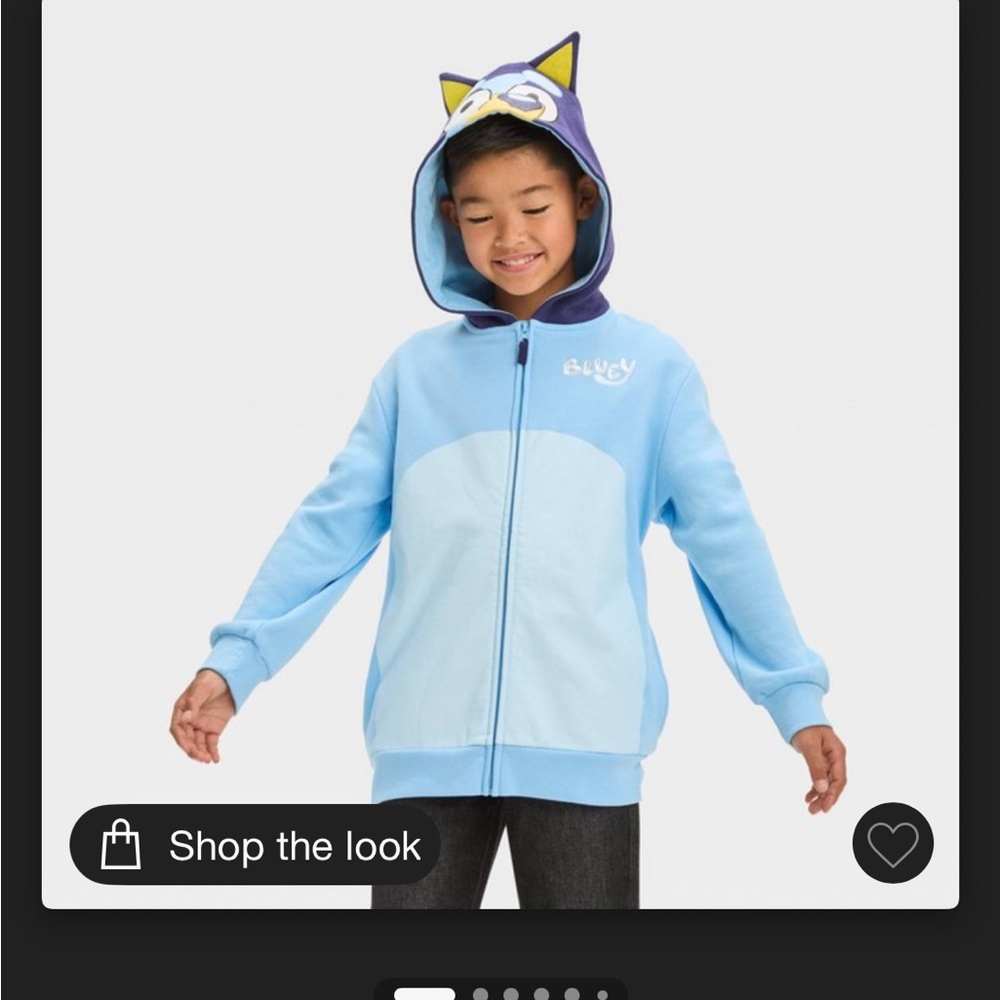 Bluey Kids Hoodie NWT